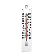 온실 온도계 정원 식물 디지털 온도 게이지 벽 매달려 실내 실외용 온도 미터 -50-50 ℃/-60-120, 하얀색, 1개
