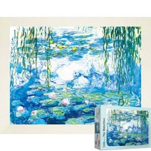 퍼즐피플 명화 500피스 직소퍼즐, 500p, 수련 500피스 액자포함(우드화이트)