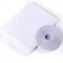 방충망 모기장 틀 교체 주름 폴딩도어 자바라 시공 현관 방범 미세먼지 제작 셀프 슬라이드 상가 여닫이 접이식 플라이 모기 창 그물 메쉬 130cmx150cm 스크린 룸 모기 창, 하얀