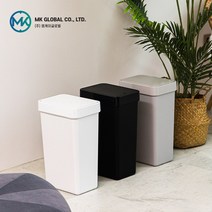 MK 멜로우 원터치&오픈형 슬림 휴지통 5L 10L 20L, 오픈형, 그레이