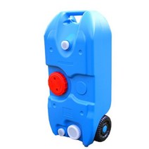 휴대용 이동식 캠핑카 오수통 카라반 오수탱크 DH-560 용량 40L 메탈핸들 보관가방 포함, 블루, 1개