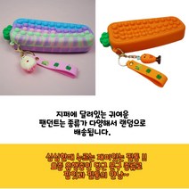 푸시팝 당근 필통 팝잇 23cm, 오렌지