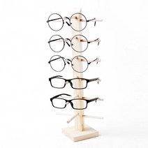 [젊은이마켓] 원목 6단 안경거치대 안경걸이 선글라스 진열대, 제품선택:6구 원목 안경거치대