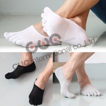 발가락이숨쉬는 남성 면발가락양말5장세트~