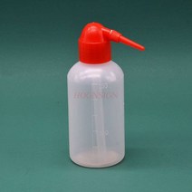 250ml 플라스틱 병 빨간 머리 플라스틱 타격 병 팔꿈치 병 세척 병 린스 병 화학 실험 소모품