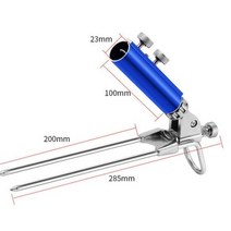 낚시좌대 민물 낚시 좌대 받침 용품 조정 가능한 낚싯대 홀더 범용 접이식 브래킷 스탠드 지원 바다 호수 의자 상자 장비 액세서리, D Blue