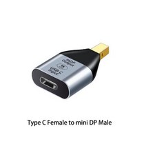 USBC to HDMI 젠더 변환기 USB 8K 유형 C-HDMI 호환 VGA 미니 DP RJ45 기가비트 이더넷 어댑터 HD 비디오, 07 USB C to mDP