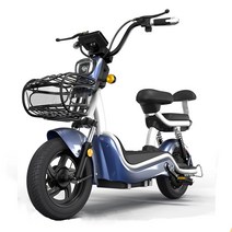 [ENGWE] 전기자전거 2인용 전동스쿠터 리튬 350W 28AH 130km, 리튬12AH60KM, 블루