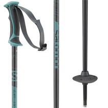 Salomon 살로몬 북극 여자 스키 폴스 2024, Grey/Green, 44 in
