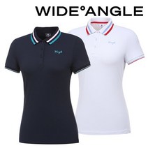 와이드앵글 최초가 79 000원 WWM20243 여성 변형 조직 카라 티셔츠