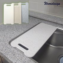 주방행주빨래판. 인조대리석빨래판, 회색