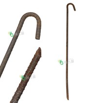 고강도 쇠말뚝 철근말뚝 지지대 단조팩 캠핑 고정말뚝 돼지꼬리 말뚝, 70cm, 1개