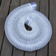 투명 배관 PVC 자바라 호스 연장 내경 50mm 1M, 내경 75mm 미터