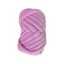 Roomxyd 패브릭 자이언트얀 벨벳 뜨개실 망고실 1KG, 연보라, 1개