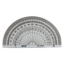 각도재기 제도용기구 반원형 각도기 5개 기초수학 과학준비물 각도측정