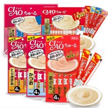 고양이 츄르 아기고양이간식 스프 챠오츄르 이나바, 40P, 참치&가다랑어 버라이어티