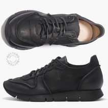 부테로 CARRERA 크랙 레더 로우 여성 스니커즈 BK