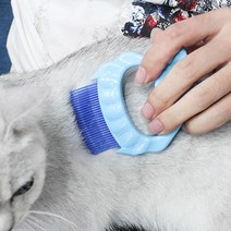D 강아지 고양이 조개빗 빗 털 청소기 브러쉬 모찌빗, 2-조개빗-핑크