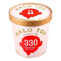 헤일로탑 딸기 아이스크림 (냉동), 1개, 473ml