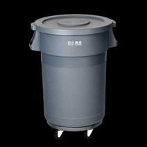 업소용 쓰레기통 대형 이동식 휴지통 바퀴 120L 168L, 이동식 120L