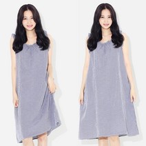 가벼운 체크 민소매 여름 원피스 휴양지 여리여리