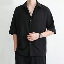 자칠 남성용 링클프리 반팔 베이직 셔츠