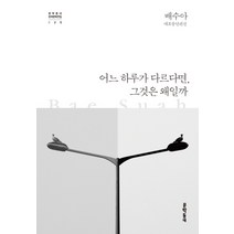 어느 하루가 다르다면 그것은 왜일까:배수아 대표중단편선, 문학동네, 배수아