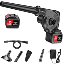 독일기술 강력 무선 낙엽 제설 송풍기 낙엽청소기 소형 미니 충전 에어건 청소기 블로워 제설기 브로워 세차, 고출력 최고급모델 + 청소기세트[대형배터리1], 1개