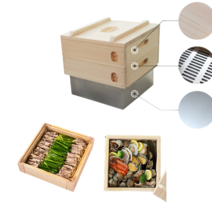 편백찜기 나무찜기 3단 대용량 물솥 인덕션 모든화구 캠핑 해산물