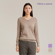 올리비아로렌 올리비아로렌 소프트 브이넥 니트풀오버_VOBBLWW9271