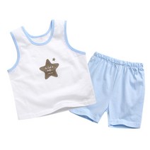 BAEBAE 별상하나시(블루) 나시 민소매 나시티 반바지 아기옷 신생아옷