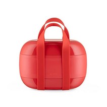 Alessi 푸드 아 포르테 휴대용 도시락통 원 사이즈 레드 3551374700, Red