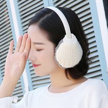 클린프로젝트 겨울 방한 여자 어그 길이조절 스마일 극세사 귀도리 귀마개
