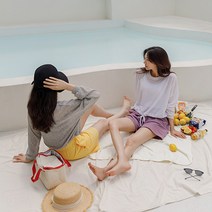 해변가 스트링 린넨티