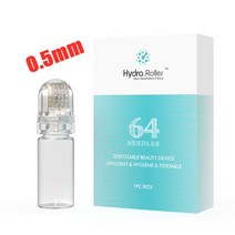 페이스롤러 얼굴 얼굴붓기 괄사 마사지기 히드라 롤러 64 핀 피부 수화 바늘 Mesotherapy 골드 미세 더 마 치료 스킨 케어 도구 DermaRoller, [02] 0.5mm, 02 0.5mm