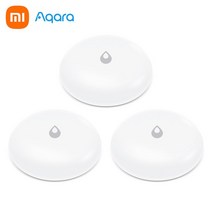 누수탐지기 Aqara-누수 센서 무선 미니 홍수 감지기 경보 시스템 및 스마트 홈 자동화 작업용 샤오미 미 앱 애플 키트, [02] 2 pcs, 한개옵션1