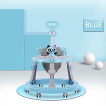 아기 유모차 경량 신생아 침대 유모차 충격 방지 모든 지형 유모차 가역 요람 카시트 컵 홀더, 베이비 워커 블루