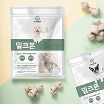 와그작 오래먹는 밀크본 중대형견용 M사이즈 7개입 덴탈껌 + 하루간식 과일이랑 야채 2개입, 1개