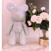 베어브릭 diy 베어브릭피규어 만들기 보석십자수 비즈공예 베어브릭, 51cm, 화이트