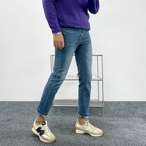 [9부/10부선택] 히트 히든밴딩 워싱 데님 진 남자 남성 청바지 - 4color