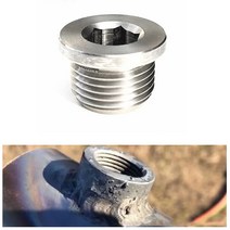 32GB O2 센서 마개 플러그 단계 노치 형 스테인레스 스틸 M18x1.5 산소 광대역 범용 피팅과 호환 가능, 한개옵션0