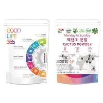 굿라이프365 백년초 가루 분말 250g+250g 1+1 2팩 총 500g 국산, 250g