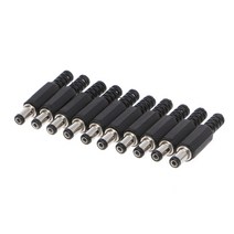10 개 5.5x2.1mm 수컷 DC 인라인 플러그 소켓 잭 커넥터 어댑터 플라스틱 코브, 01 Other