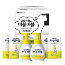 크리넥스 버블버블 핸드워시 용기 레몬허브 250ml x 2p + 리필 200ml x 4p 세트, 1세트
