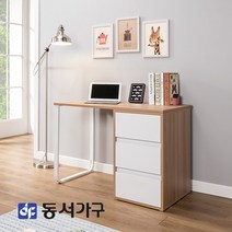 동서가구 네오 그레이드 심플 학생 서재용 1인 1200책상 NES165, 화이트