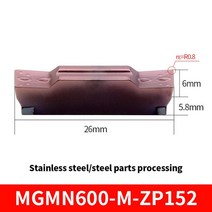MZG 200 10pcs 알루미늄 스테인레스 스틸 하드 합금 페이스 용 CNC 홈 가공 커팅 인서트, 14 MGMN600-M-ZP152