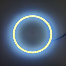 90MM 써클아이 보이져 헤드라이트 엔젤아이, 레드