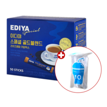 이디야 골드블렌드 커피믹스 50T+테이크아웃컵10P, 단품, 단품