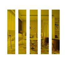 PVC몰딩 아크릴 천장 거울 욕실 셀프 접착 평몰딩 화장대 단색 리폼, 5개 세트, P 7cmx세로 1.2m
