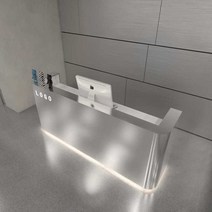 스텐 카운터 상점 인포 프론트 데스크 철제 계산대, 실버 스테인레스 스틸 100x60x100cm